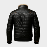 ČERNÁ PUCHOVÁ BUNDA S PODŠÍVKOU SHERPA