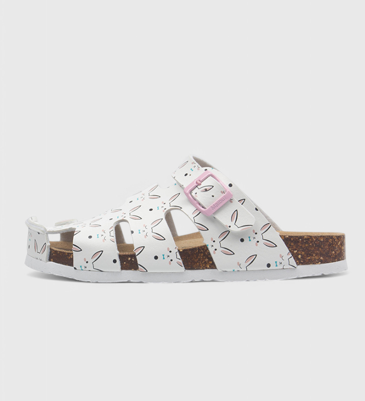 Neya Korkové Dřeváky s Přezkou a Polstrovanou Stélkou