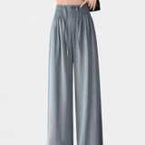 Ilyana Kalhoty s Vysokým Pasem a Širokými Nohavicemi