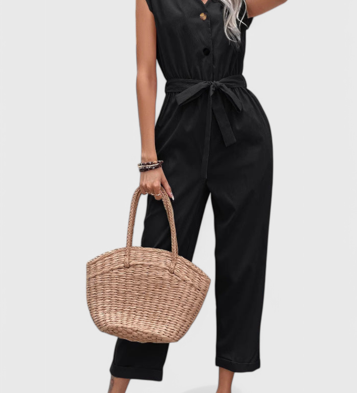 Marie Mono Bez Rukávů s Knoflíky