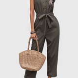 Marie Mono Bez Rukávů s Knoflíky