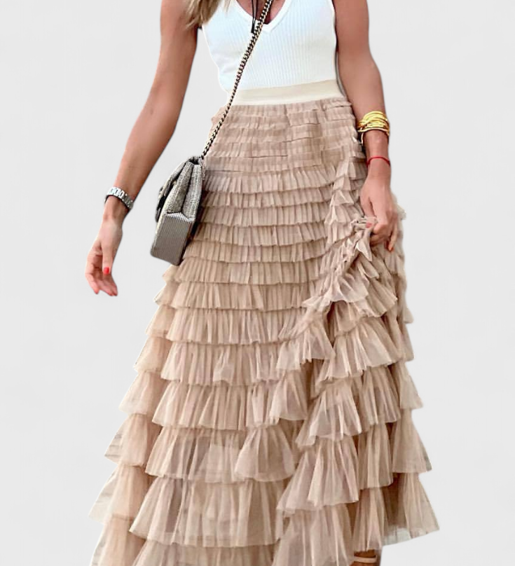 Vintage Tylová Sukně Capucine