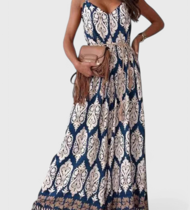 Gabriella Mono s Širokými Nohavicemi a Odvážným Vzorem