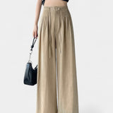 Ilyana Kalhoty s Vysokým Pasem a Širokými Nohavicemi