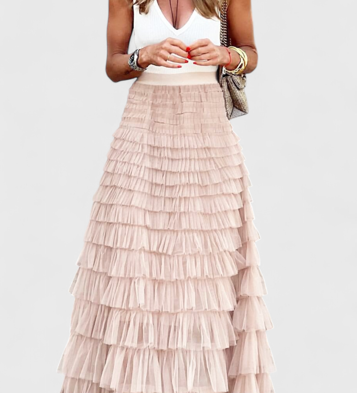 Vintage Tylová Sukně Capucine