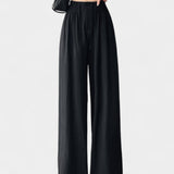 Ilyana Kalhoty s Vysokým Pasem a Širokými Nohavicemi