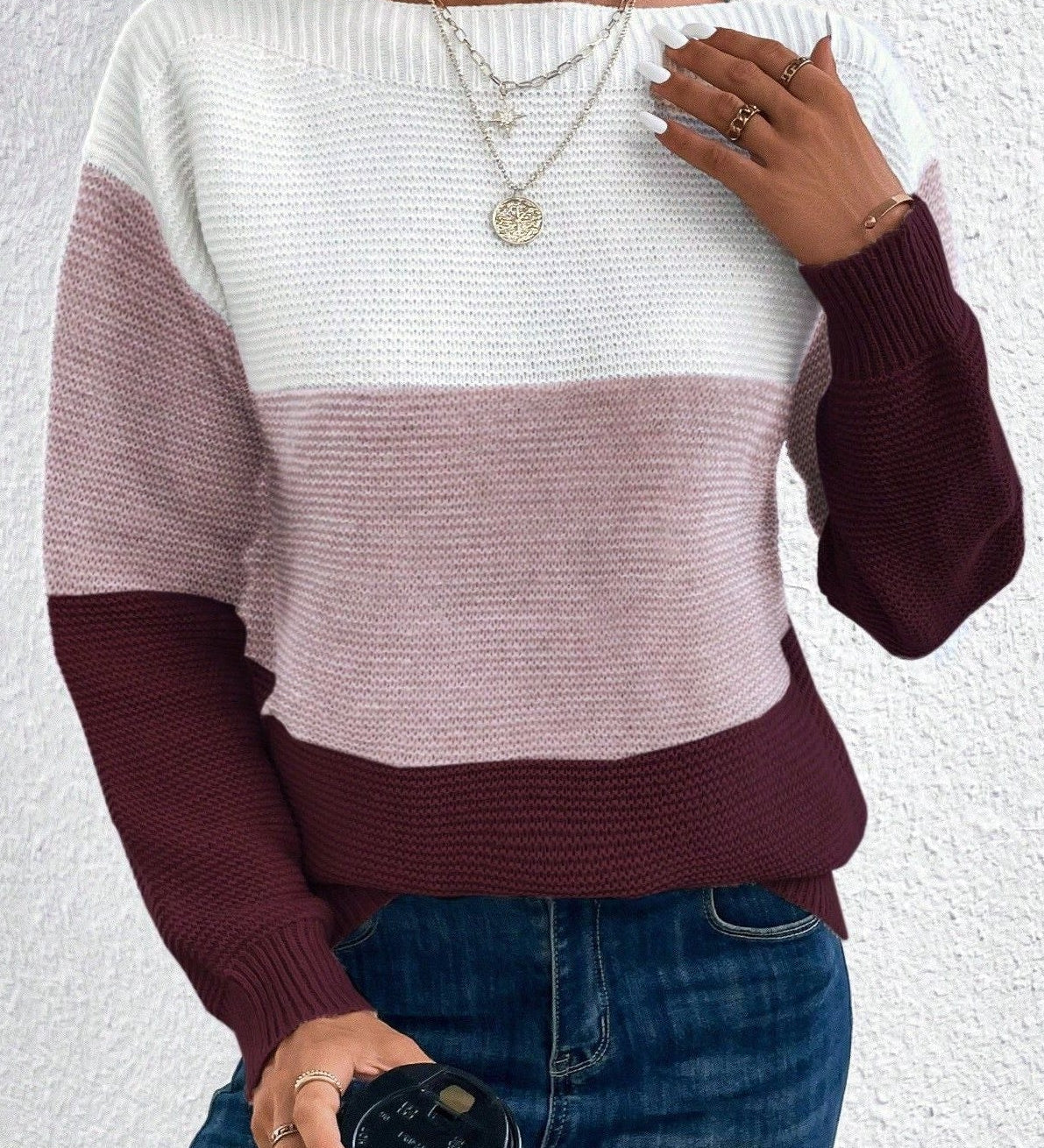 Soria Svetr z Vlněné Směsi s Jemným Dotekem