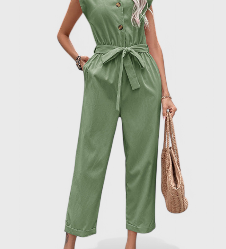 Marie Mono Bez Rukávů s Knoflíky