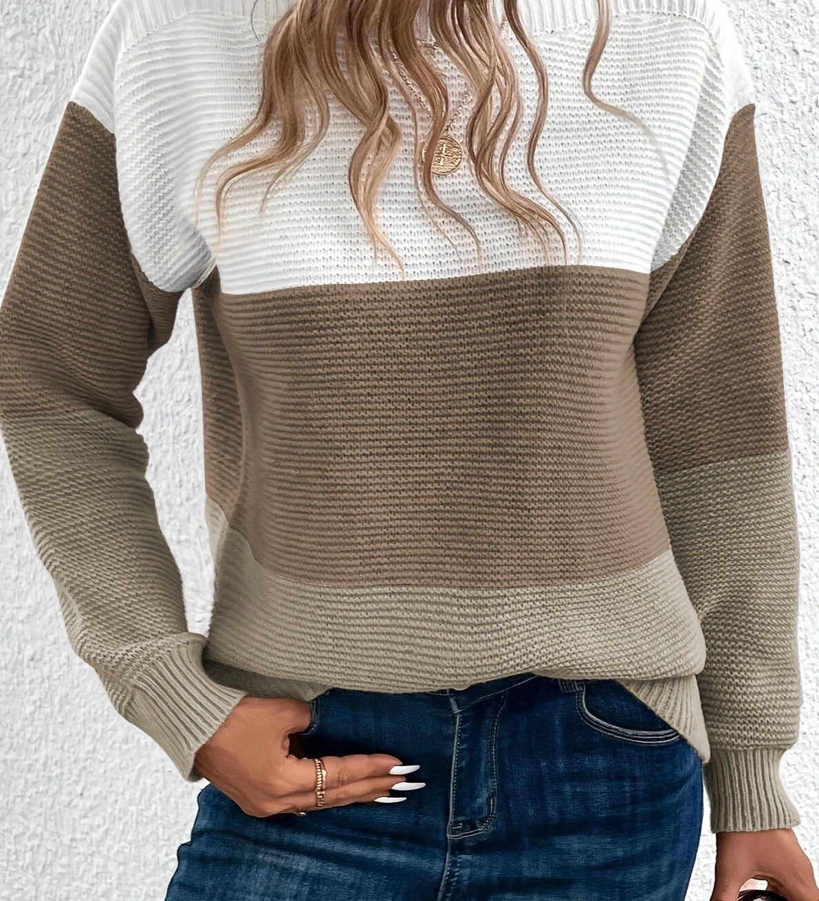 Soria Svetr z Vlněné Směsi s Jemným Dotekem