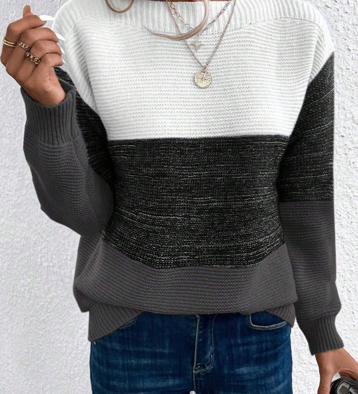 Soria Svetr z Vlněné Směsi s Jemným Dotekem