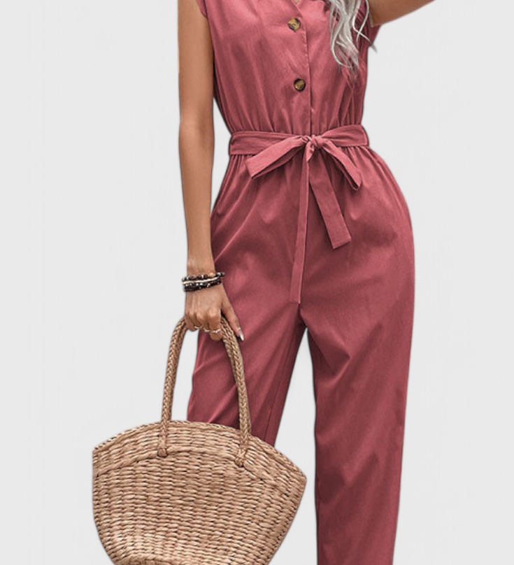 Marie Mono Bez Rukávů s Knoflíky