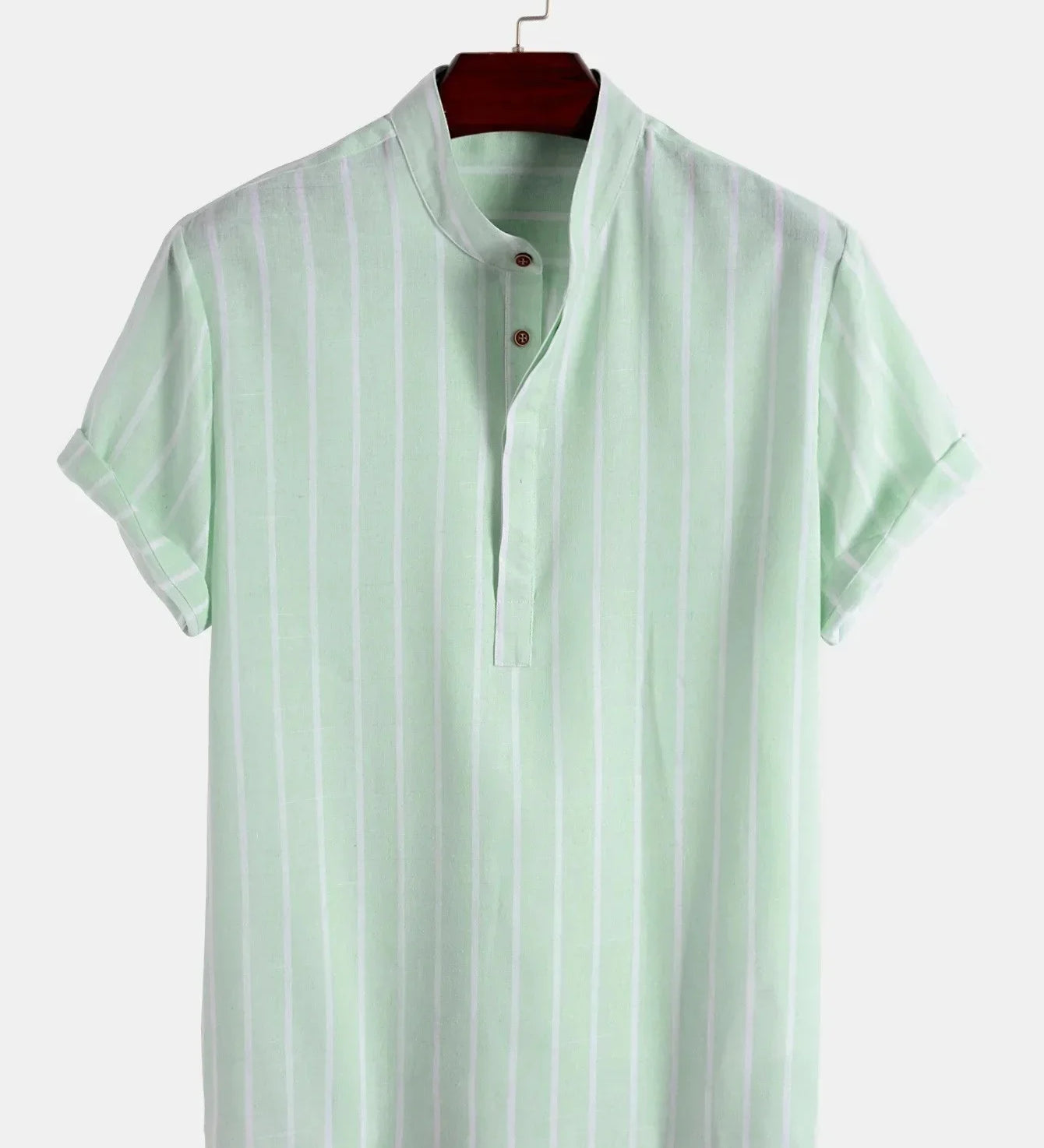 Elegantní krátký rukáv pruhovaná košile