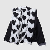 Adriana - Reverzibilní měkká srdíčková bunda