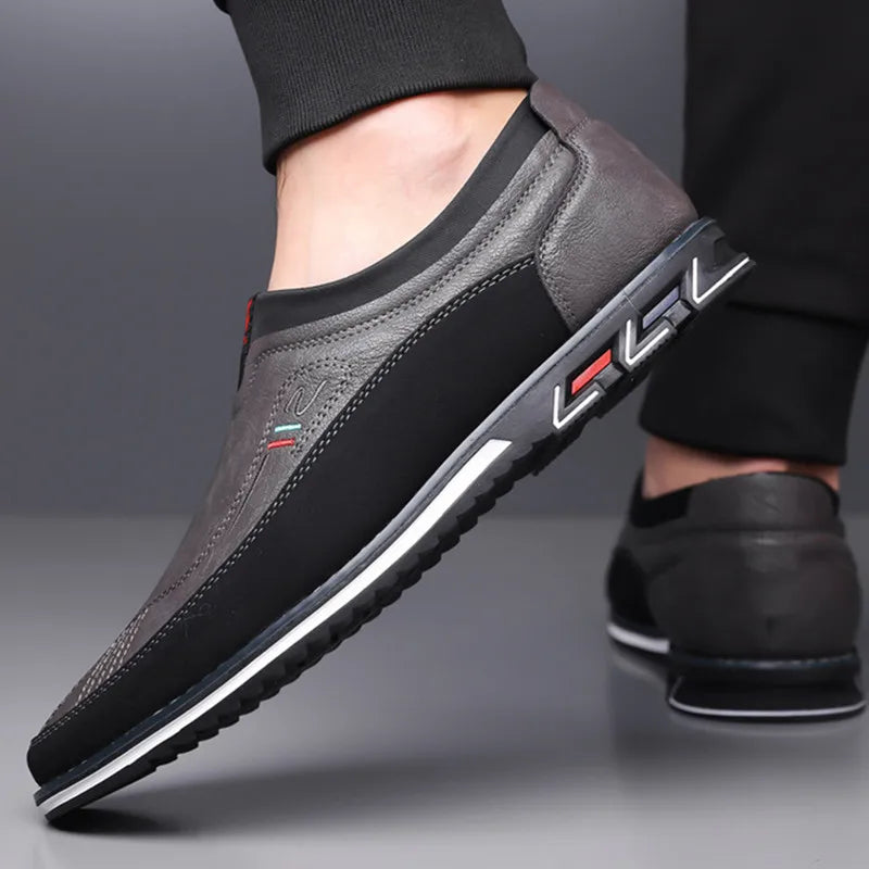Pánské slip-on business boty z kůže