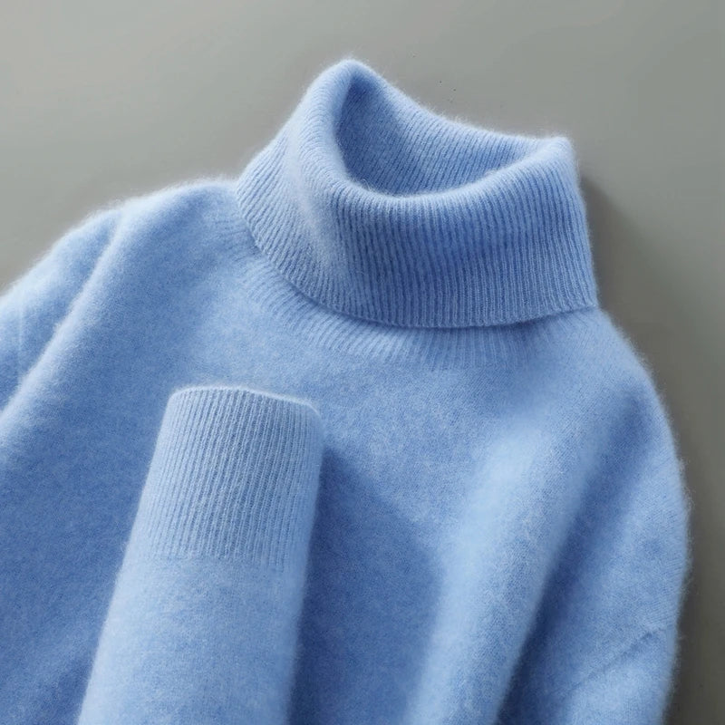 Elegantní svetr s vysokým límcem