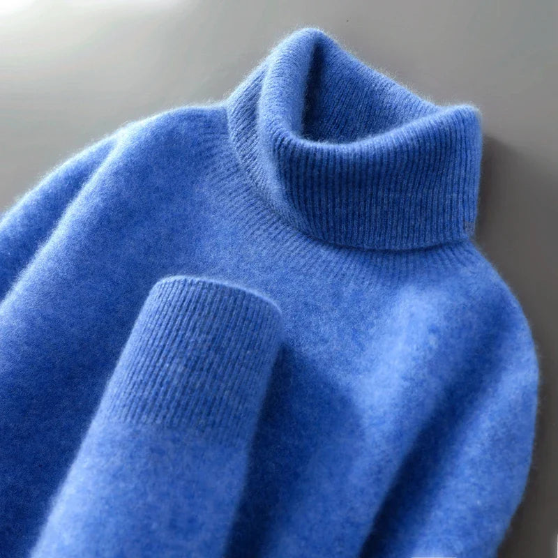 Elegantní svetr s vysokým límcem