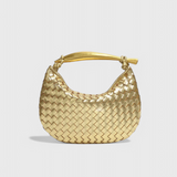 Gerda Bolso Woven s Zlatou Rukojetí
