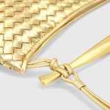 Gerda Bolso Woven s Zlatou Rukojetí