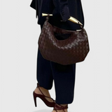 Gerda Bolso Woven s Zlatou Rukojetí