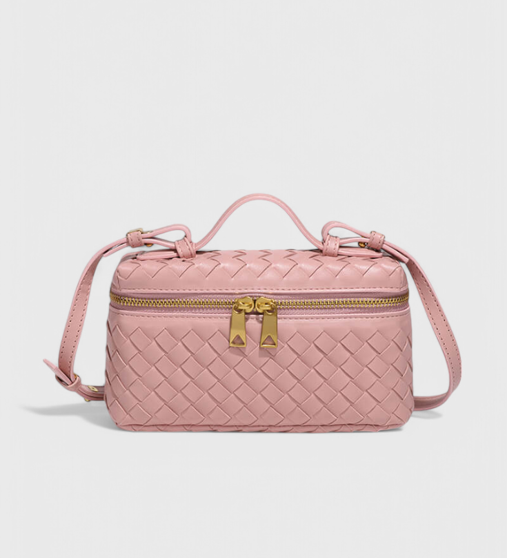 Milla Mini Kabelka Woven s Zlatými Doplňky