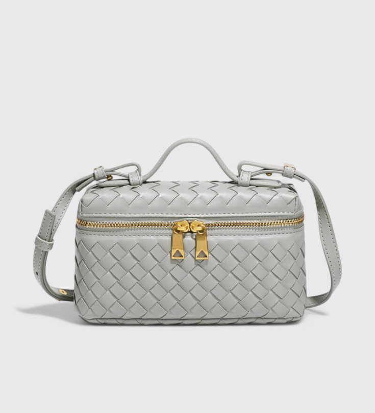 Milla Mini Kabelka Woven s Zlatými Doplňky