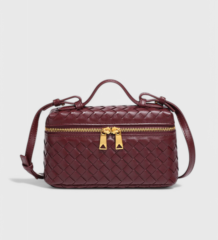 Milla Mini Kabelka Woven s Zlatými Doplňky