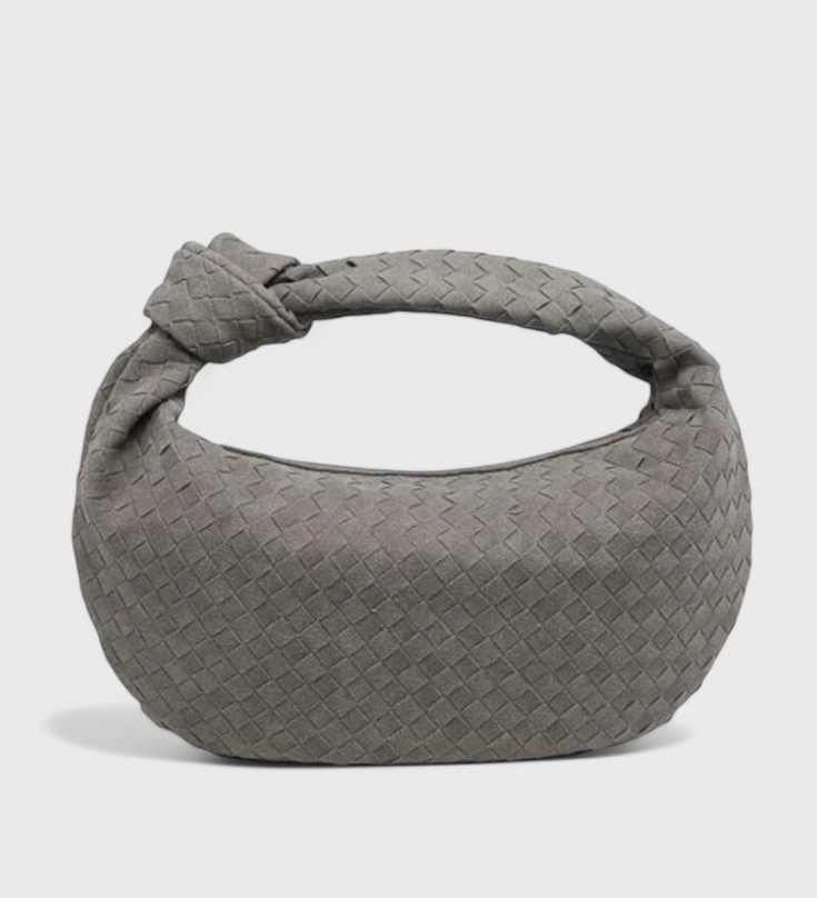 Lila Střední Taška Woven s Detalem Uzlu