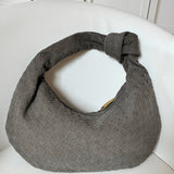 Lila Střední Taška Woven s Detalem Uzlu