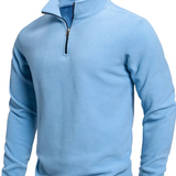 Pánská mikina s dlouhým rukávem a zipem