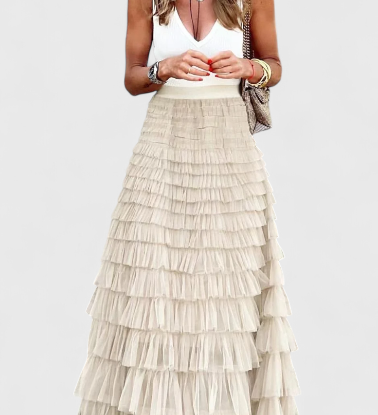 Vintage Tylová Sukně Capucine