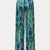 Inna Kalhoty s Vysokým Pasem a Mramorovým Vzorem