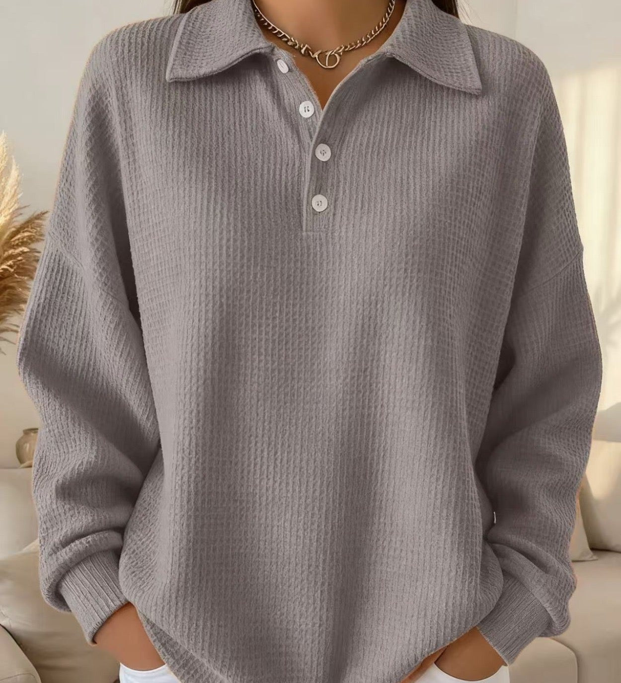 Ava | Měkký pletený polo svetr