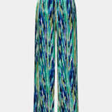 Inna Kalhoty s Vysokým Pasem a Mramorovým Vzorem