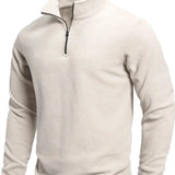 Pánská mikina s dlouhým rukávem a zipem