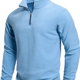 Pánská mikina s dlouhým rukávem a zipem