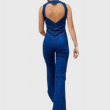 Džínový overal Maisie s výstřihem ve tvaru srdce