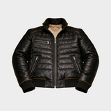 ČERNÁ PUCHOVÁ BUNDA S PODŠÍVKOU SHERPA