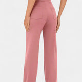 Nova Rovné Kalhoty s Vysokým Pasem a Elastickostí