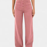 Nova Rovné Kalhoty s Vysokým Pasem a Elastickostí