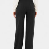 Nova Rovné Kalhoty s Vysokým Pasem a Elastickostí