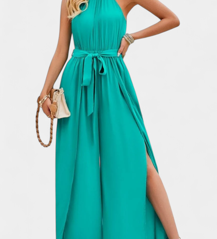 Nyree Mono Asymetrický s Výřezem a Rukávem s Mašlí