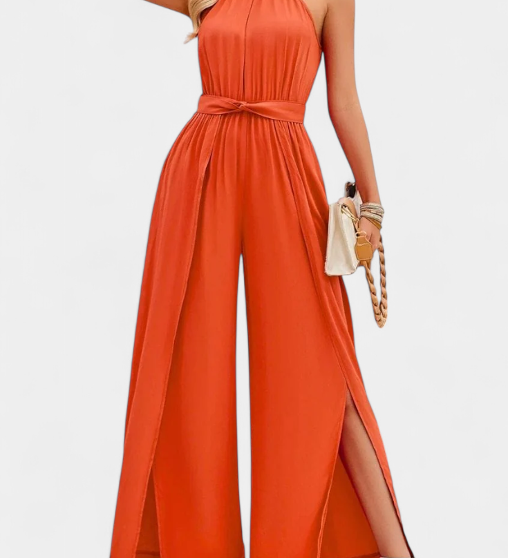 Nyree Mono Asymetrický s Výřezem a Rukávem s Mašlí