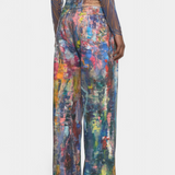 Rana Kalhoty s Širokými Nohavicemi a Uměleckým Potiskem