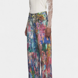 Rana Kalhoty s Širokými Nohavicemi a Uměleckým Potiskem