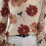 Aurélia Elegante Triko s Květinovým Dezertem