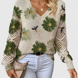 Aurélia Elegante Triko s Květinovým Dezertem