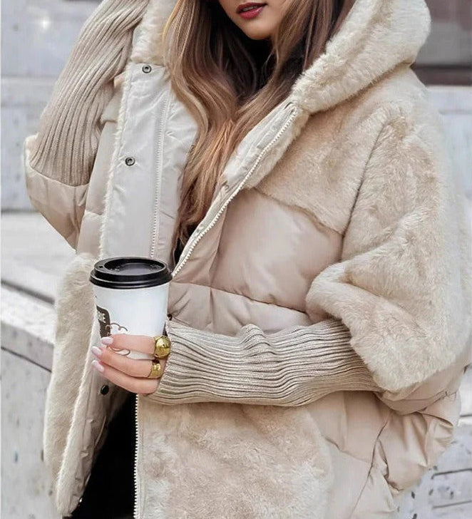 Lena - Stylová péřová bunda s kapucí