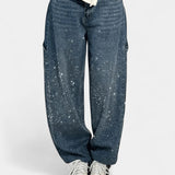 Julia džíny Carpenter Balloon s leskem