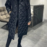 Ofira – Obojstranný prošívaný kabát s podšívkou s leopardím vzorem