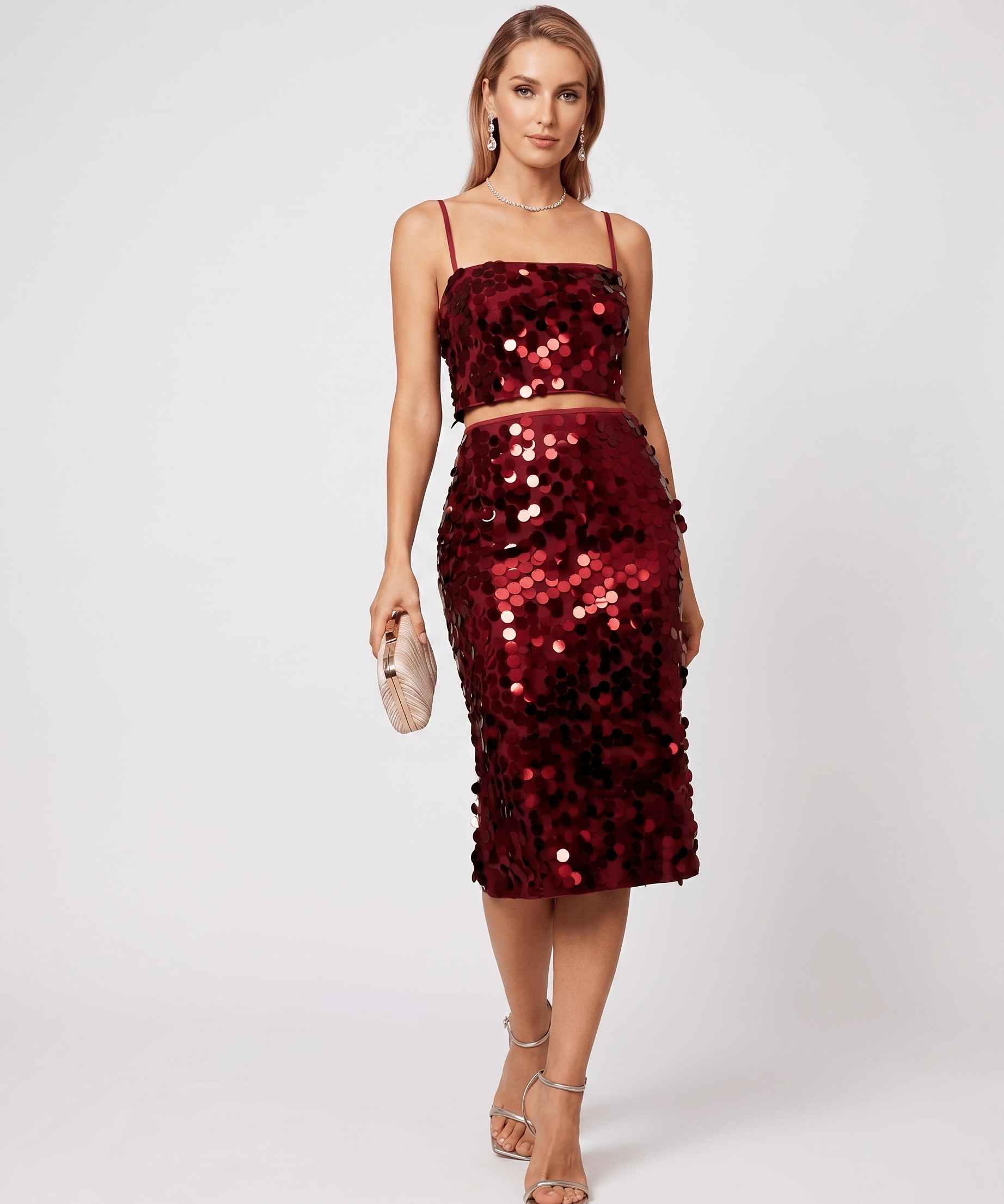 Conjunto Lustra com Lantejoulas